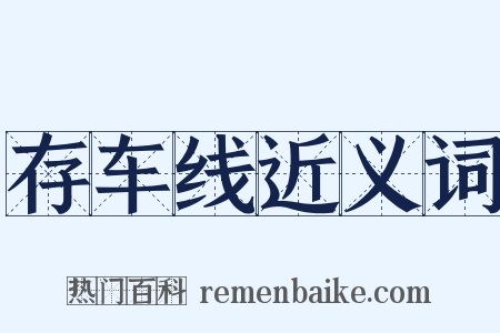 存车线近义词是什么意思的图片